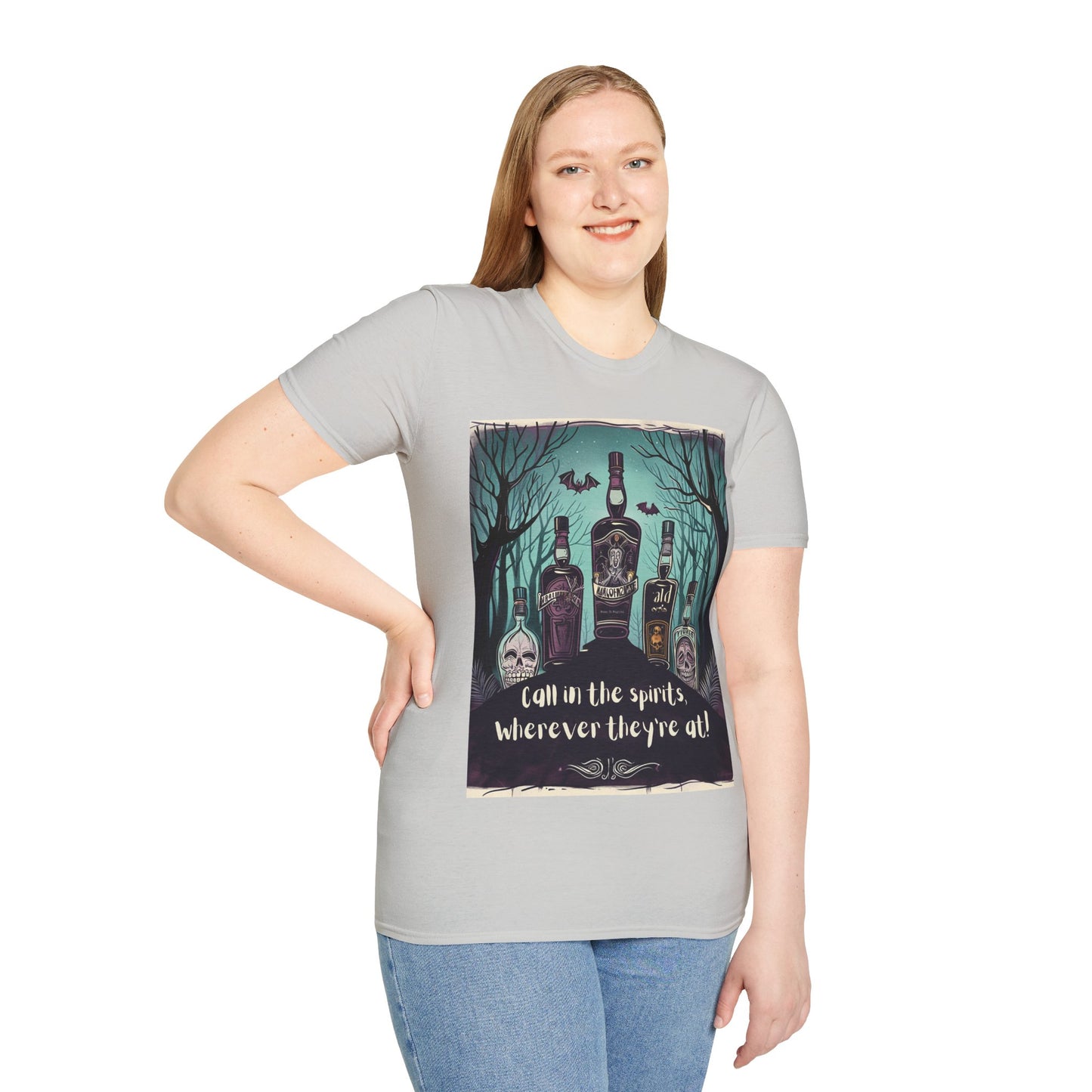 Make It Magical: "Spirited Libations" Unisex Ghostly Tee