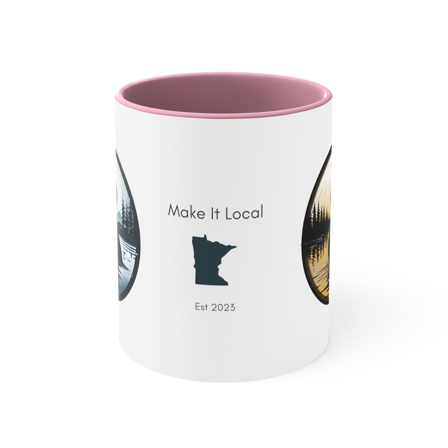 Make It Local: Seasons of Minnesota Loon Accent Mug, 11oz