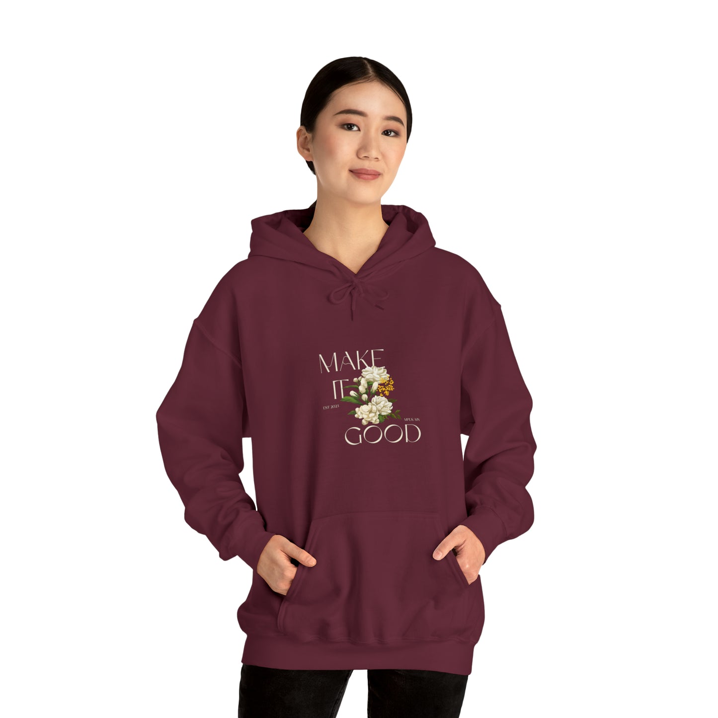 Make It Good Floral Unisex Heavy Blend Hooded Sweatshirt